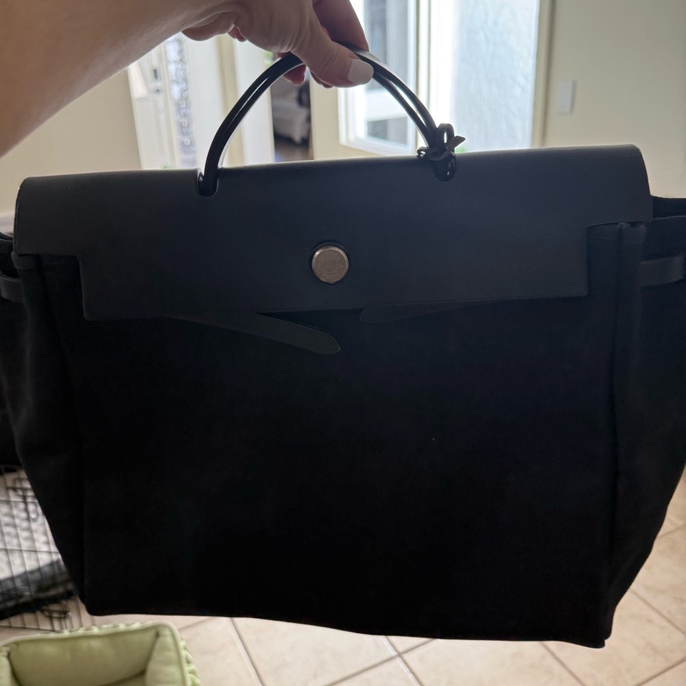 Authentic Vintage Hermes Birkin Kelly Herbag - Picture 11 of 14